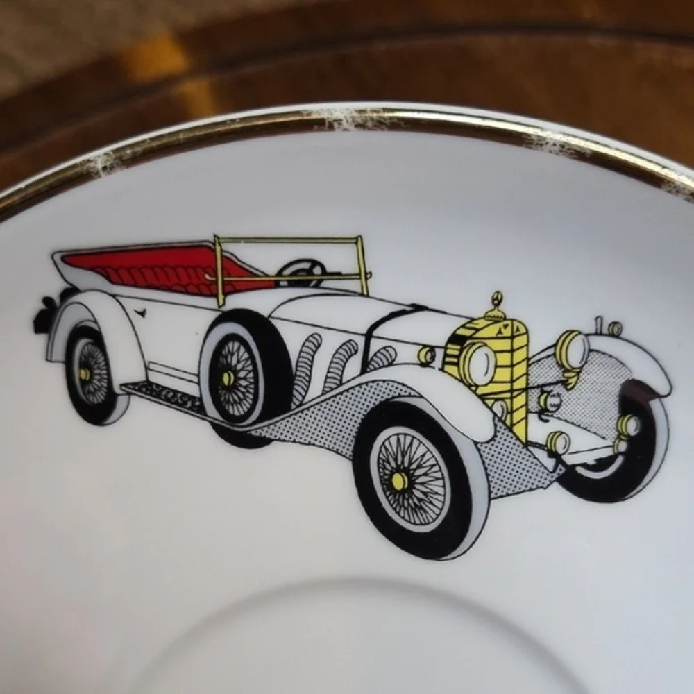 Princess House Porcelain Classic Car Saucer, Vista‎ Alegre Portugal, 6